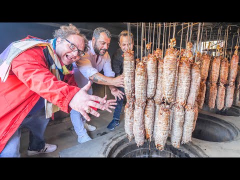 Most UNIQUE Street Food in Turkey - UNDERGROUND Kokorec FACTORY + Street Food Tour of Istanbul!!!