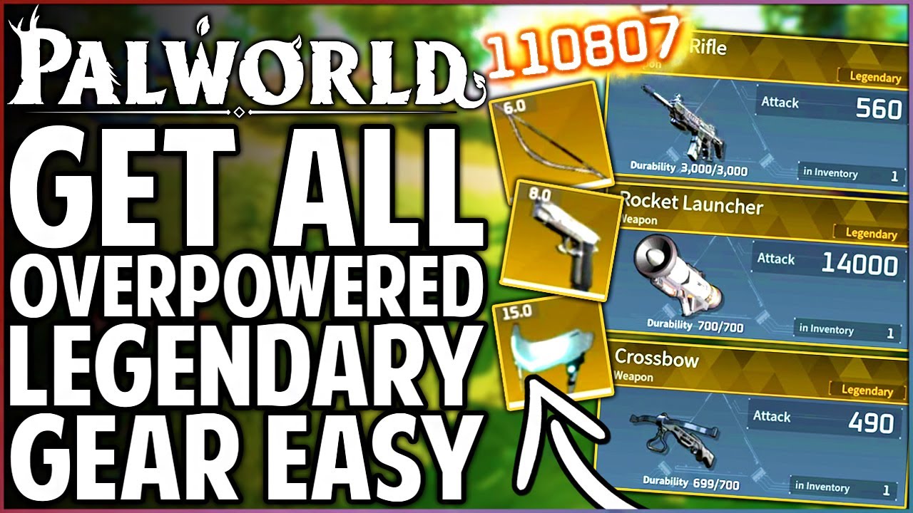 Palworld - How to Get ALL Legendary Weapons & Armour FAST & EASY - Best Gear in Game Guide!