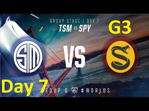TSM vs SPY Game 2 Highlights - 2016 Worlds Group Stage - Day 7