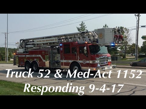 Truck 52 and Med Act 1152 Responding 9-4-17 1115hrs