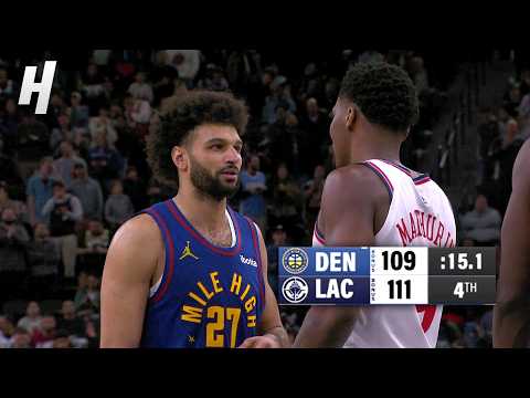 Spektakuläres Ende 😱 Letzte Minute des Spiels Nuggets gegen Clippers
