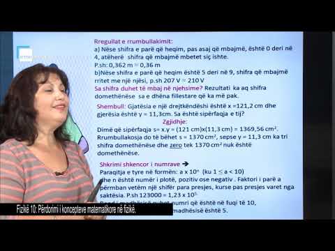 Fizikë 10 - Përdorimi i koncepteve matematikore në fizikë