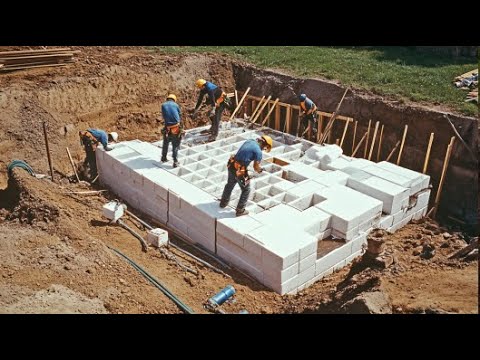 Amazing Modern House Construction Methods! Fastest To Build Your House