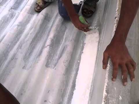 How to make asbestos roof cement sheet waterproof