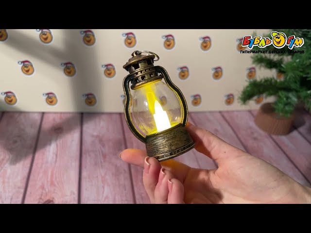 Декор светодиодный лампа с эффектом потертостей 9см - видео