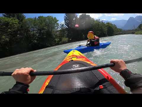 Wildwasspaddeln auf der Loisach durch Garmisch