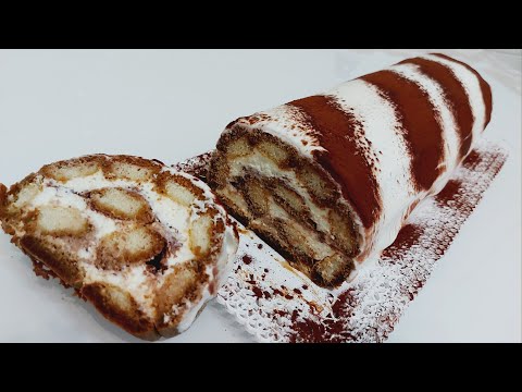 Senza UOVA e Senza COTTURA ROTOLO al TIRAMISÙ Pronto in 10 Minuti #TIRAMISÙ #Rotolo