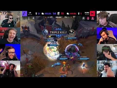 Streamers and Enemies React to Los Ratones Winning NLC Finals and TheBaus's Outplays