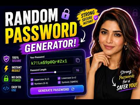 Password Generator Create In Html Css Js Programming Asmr Program Coding Htmlcssjs Shorts