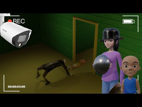 Captured on CCTV!! The Kayang Ghost Clearly Appears to Enter Upin Ipin's House and Kidnap Upin (f...