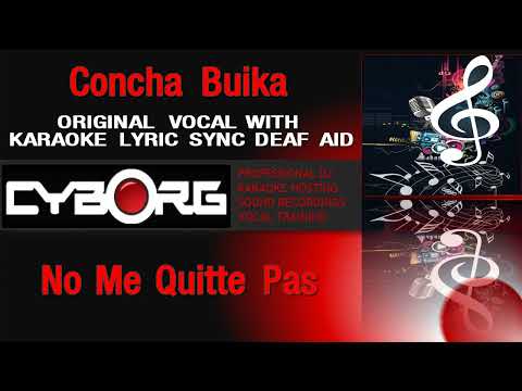 FUA - Concha Buika - No Me Quitte Pas ORIGINAL VOCAL LYRIC SYNC