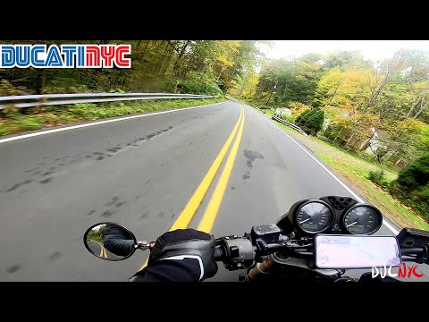 Double Dips on Time Trial Stages 1 + 4 (golden forest fire) Ducati NYC Vlog v1541