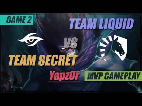 YapzOr MVP Gameplay | Team Secret vs Team Liquid | Game 2