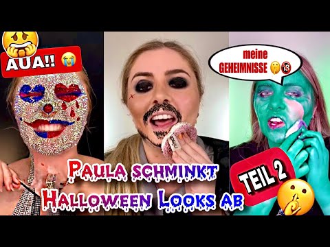 Paula's HALLOWEEN MAKEUP REMOVAL! ➡️ Part 2 😱💀 + private storytimes 🤫