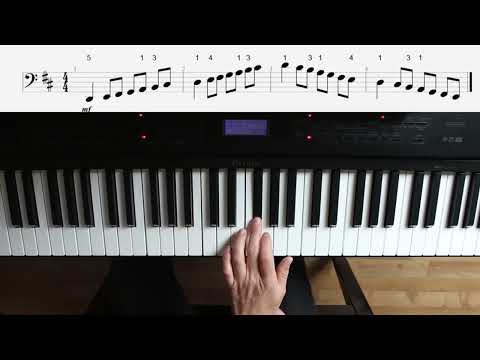 D Dur Tonleiter am Klavier - Mobiler Musikunterricht Regensburg -