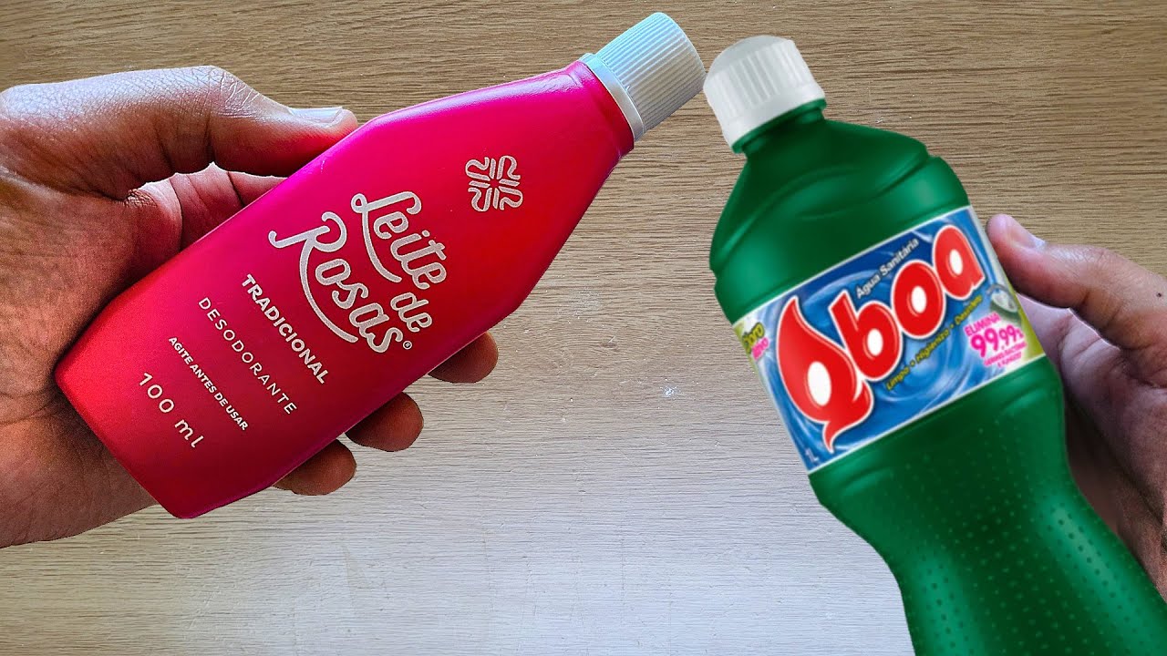 MORRIA E NÃO SABIA: É só misturar LEITE DE ROSAS e ÁGUA SANITÁRIA e não gaste mais no mercado