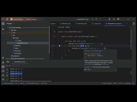 Session 14 Nested For Loop In Java