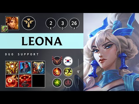 Leona Support vs Thresh - KR Grandmaster Patch 25.12