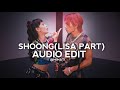shoong (lisa part) - taeyang, ft. lisa [edit audio]