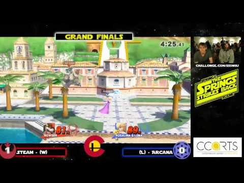 SSV - Steam (Lucario, Bowser) Vs. Arcana (ZSS, Rosalina, Mega Man) Grand Finals - Smash 4