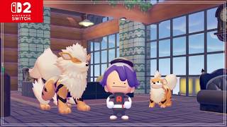 ガーディたちと暮らすおしゃれなログハウス【ぽこあポケモン】