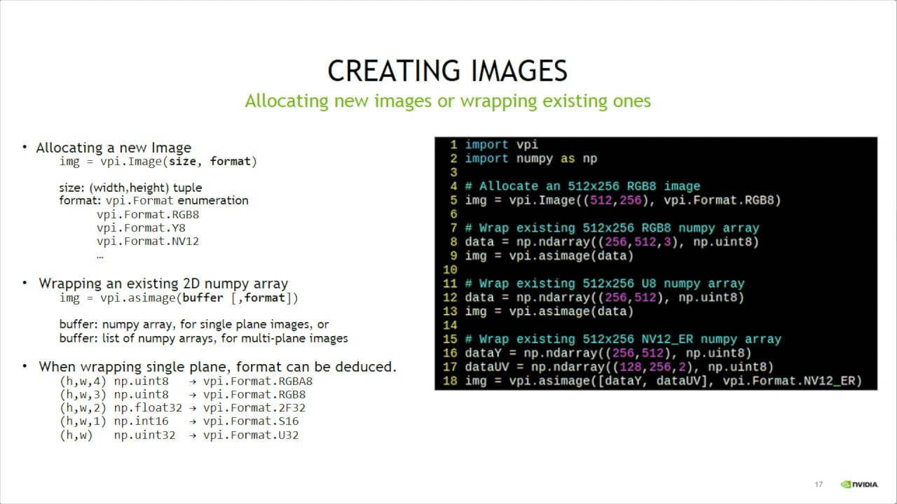 NVIDIA VPI Python Programming
