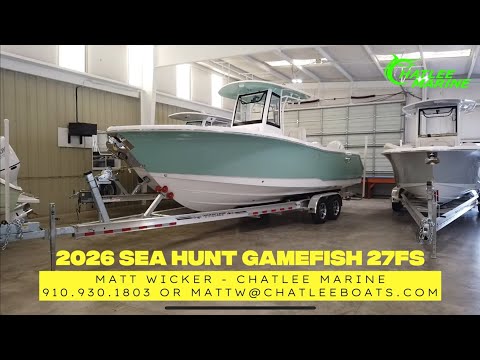 2018 Sea Hunt Gamefish 27 Video