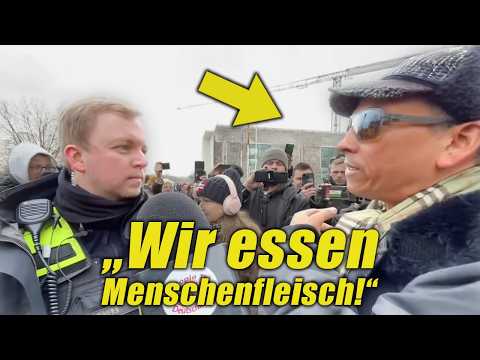 Conspiracy theorist Xavier Naidoo makes a fool of himself in front of police officers!