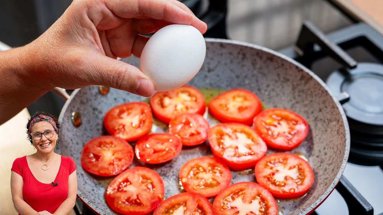 TEM OVO E TEM TOMATE? BORA APRENDER A FAZER ESSA RECEITA FÁCIL E DELICIOSA!