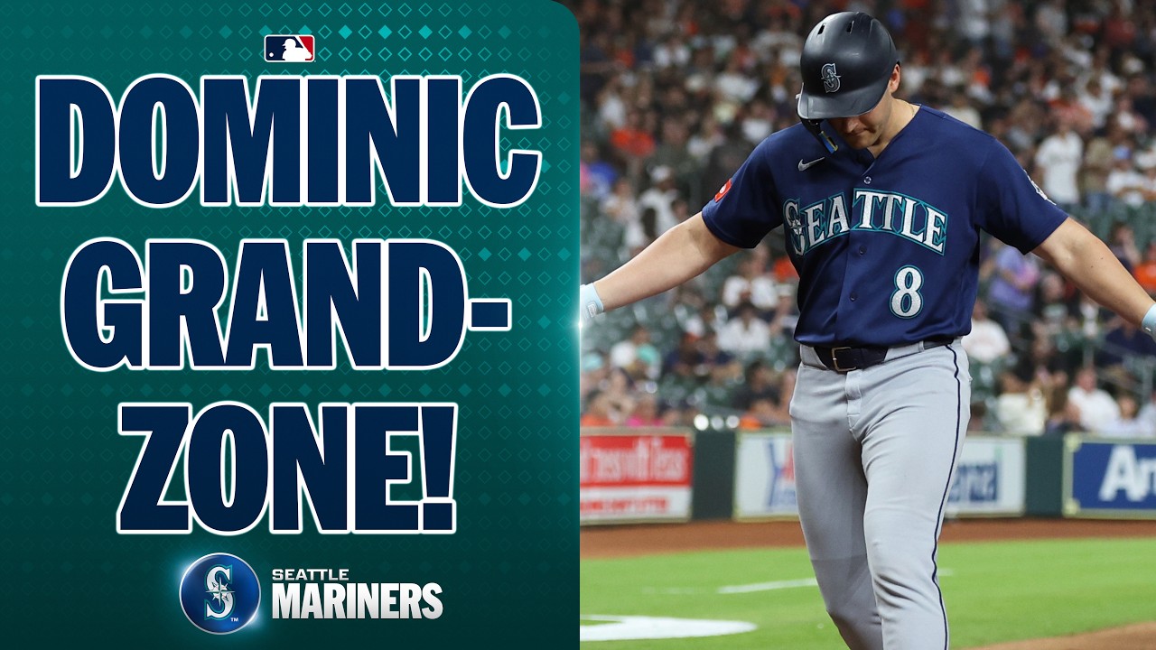 Dominic Canzone CRUSHES a first-pitch GRAND SLAM for the Mariners! 🔱🤌 | MLB Highlights