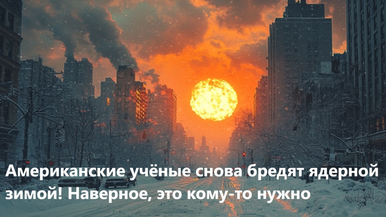 Американские учёные снова бредят ядерной зимой! Наверное, это кому то нужно