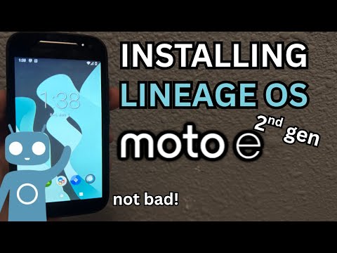 Installing Android 10 on the Moto E 2nd Gen (LineageOS)