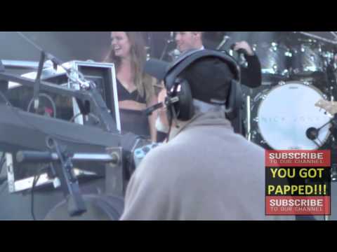 Tove Lo and Nick Jonas outside Jimmy Kimmel Live in Hollywood