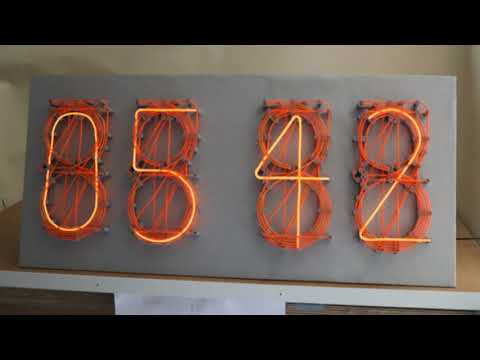 EL Wire Neon Nixie Style Clock : 21 Steps (with Pictures) - Instructables