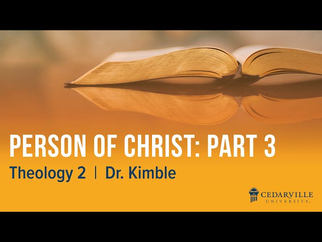 Thumbnail for video titled: Theology II: Person of Christ (part 3)