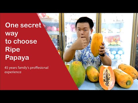 【2024 How to choose Ripe Papaya 】A Secret way from my 45's years family business experience