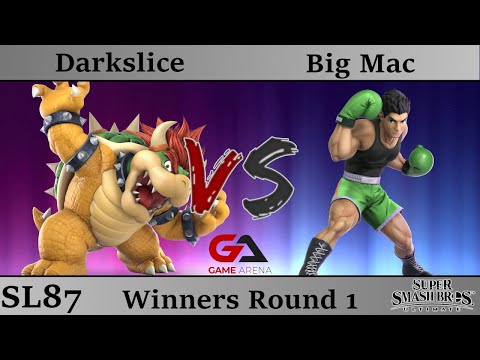 SmashLAN'D 87 - Winners Round 1: Darkslice (Bowser) vs Big Mac (Little Mac, Lucario)