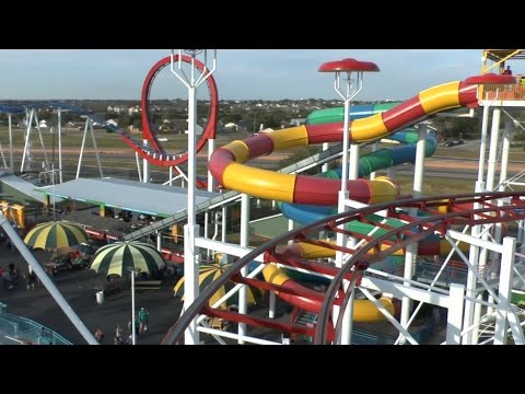 On-ride point of view of Mouse Trap