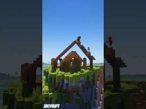 Cliff House in Minecraft | #Shorts Timelapse