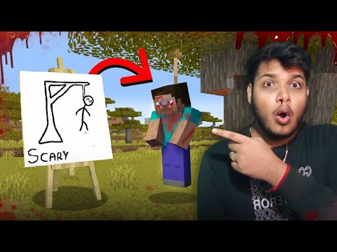 Alok Games - Minecraft Any Scary Build You draw You Get !