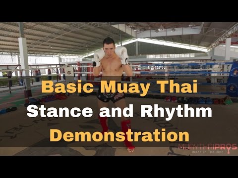 Basic Muay Thai Stance and Rhythm Demonstration