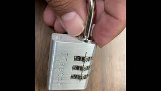 How To Reset A Combinations 3 Digit Master Lock 630D