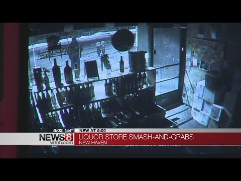 New Haven smash and grabs caught on camera