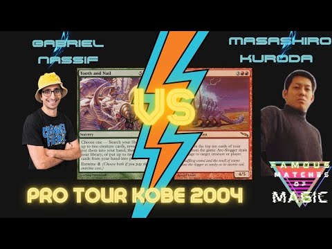 Gabriel Nassif Masashiro Kuroda Pro Tour Kobe 2004 Finals #mtg Magic The Gathering