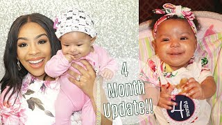 3-4 MONTH BABY UPDATE | Bad Case of Eczema, Cooing, Tummy Time