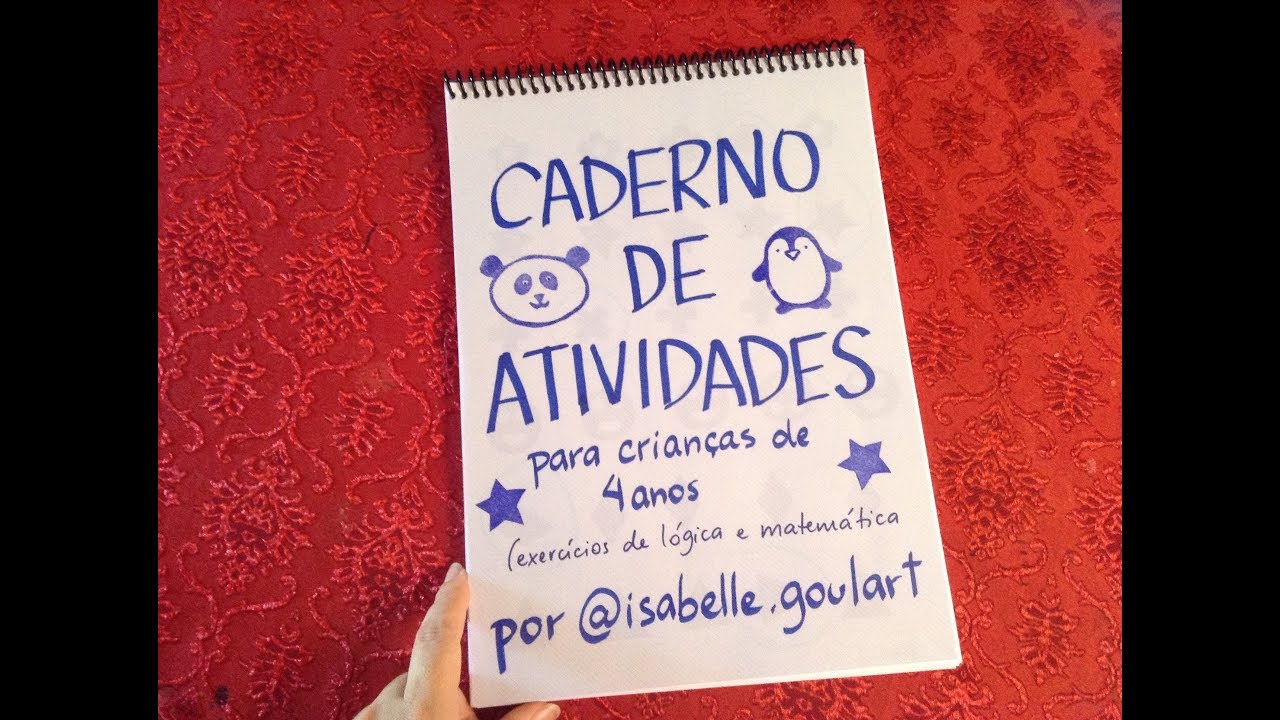 Caderno de atividades para 4 anos
