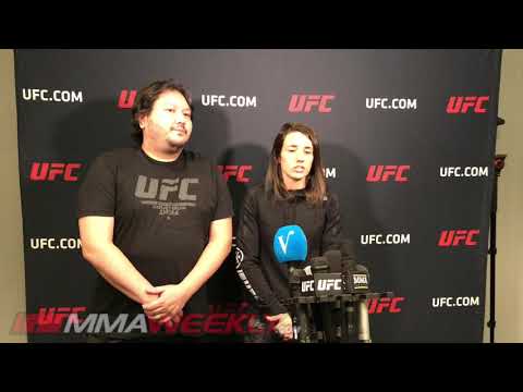 UFC on ESPN 7: Marina Rodriguez media day scrum  (FULL)
