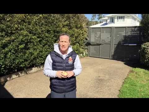 Throwing & catching warm up lesson 3