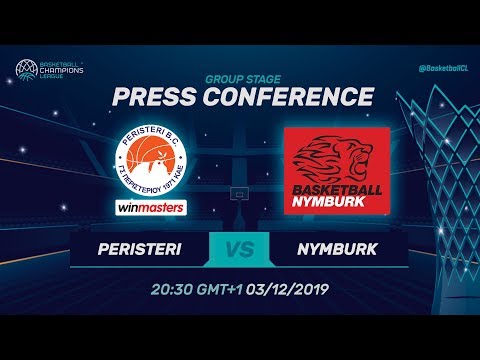 Peristeri winmasters v ERA Nymburk - Press Conference  - Basketball Champions League 2019-20