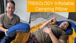 Trekology Inflatable Camping Pillow Demo and Review